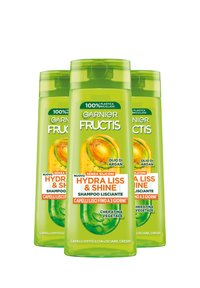 Garnier - GARNIER FRUCTIS SHAMPOO HYDRA LISS & SHINE, SHAMPOO LISCIANTE, IDEALE PER CAPELLI DIFFICILI DA LISCIARE E CRESPI, 250 ML - 3 PACK - Shampoo Immagine in miniatura 1