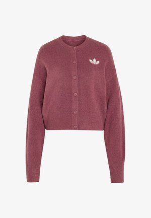 adidas Originals, ESSENTIALS KNIT CARDIGAN - Cardigan - burgundy