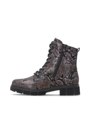 Remonte, REMONTE SCHNÜRSTIEFEL D2S72 - Lace-up ankle boots - animalprint