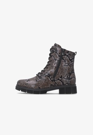 Remonte, REMONTE SCHNÜRSTIEFEL D2S72 - Lace-up ankle boots - animalprint