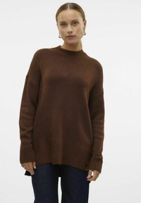 Vero Moda VMLEFILE BOXY NOOS - Džemperis - pinecone