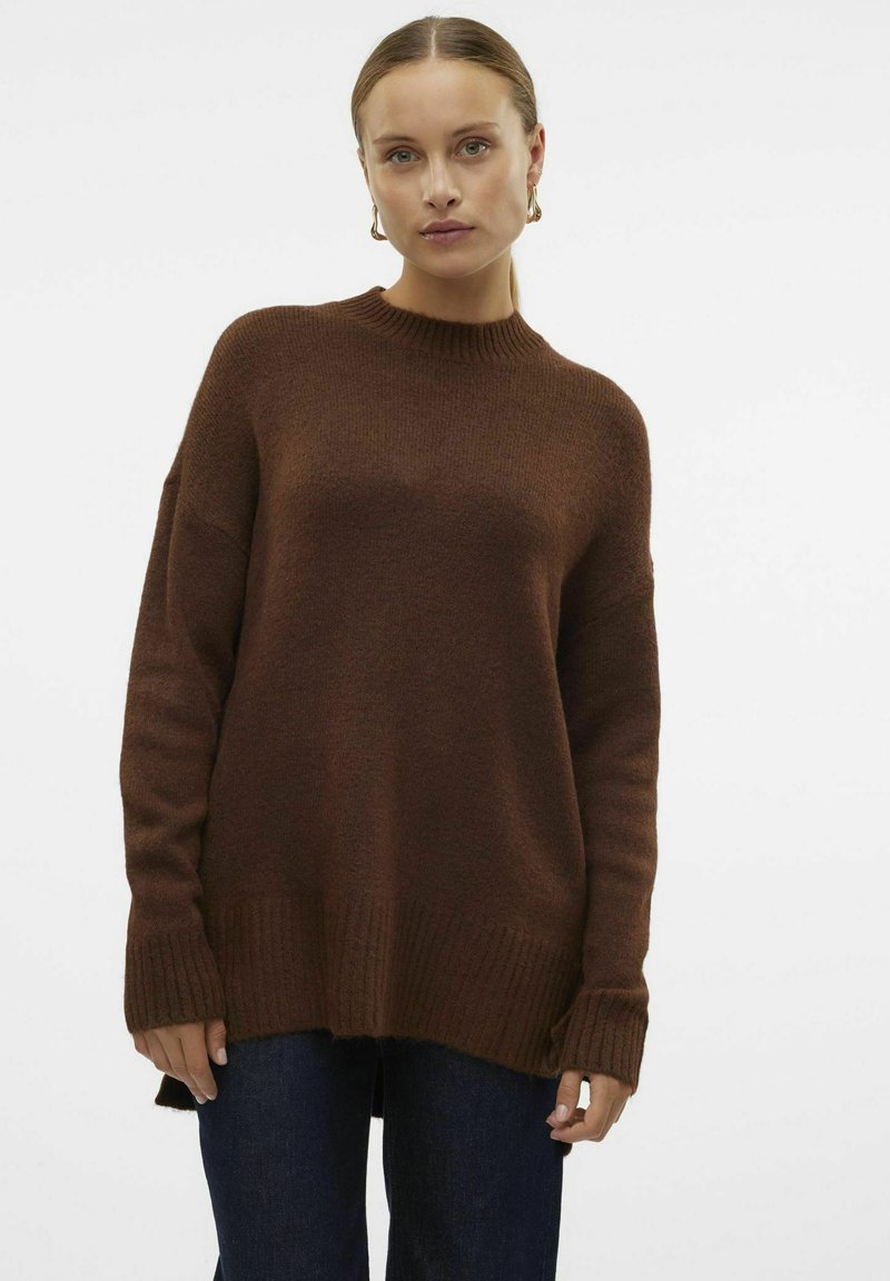 Vero Moda VMLEFILE BOXY NOOS - Džemperis - pinecone