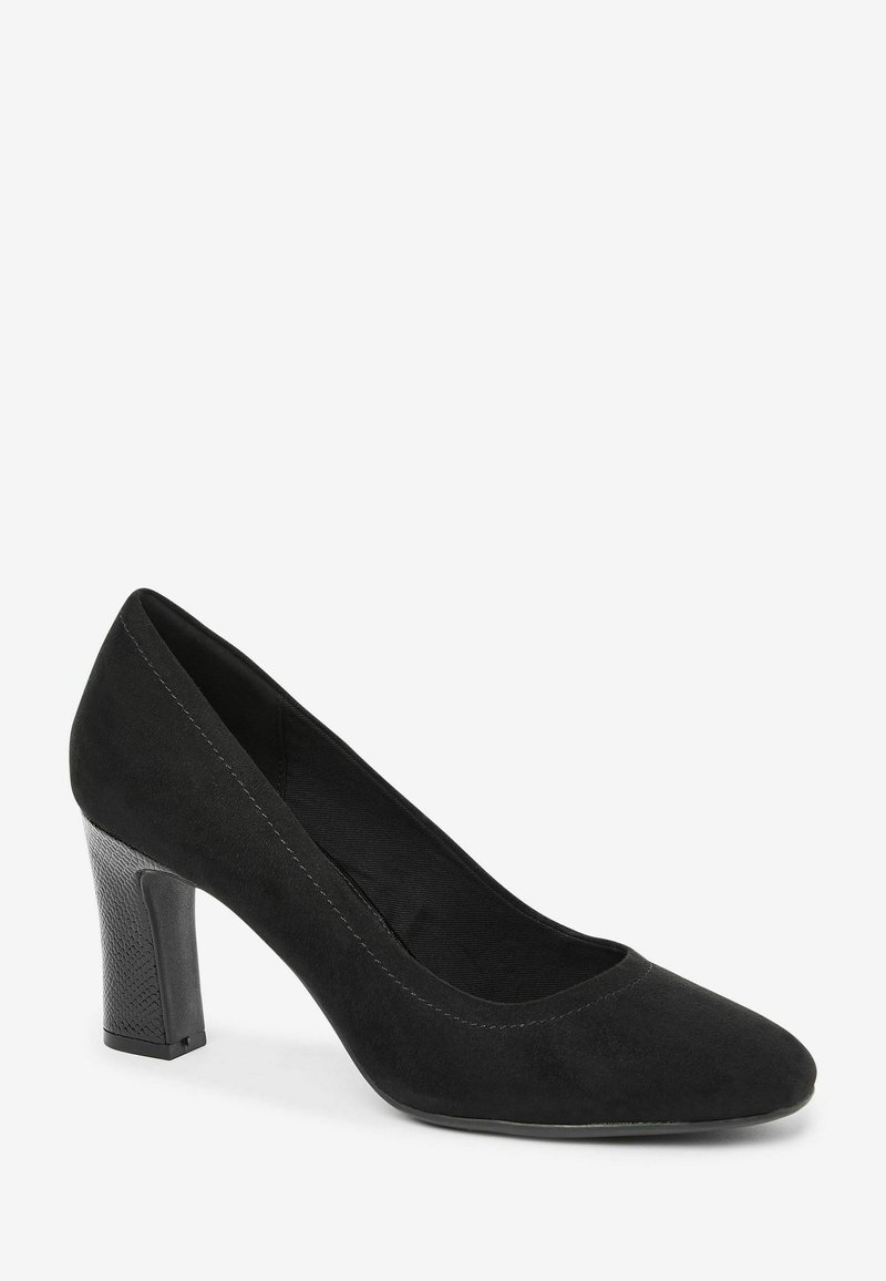 Next WIDE FIT FOREVER COMFORT ROUND TOE BLOCK HEEL COURT