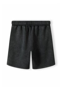 Svarta shorts i mjukt, texturerat material. Har midjeresår och platt sömnad, med rak passform och utan fickor.