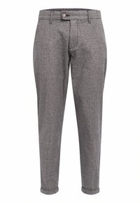 ERCAN - Tygbyxor - black grey