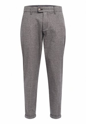 Redefined Rebel ERCAN CROPPED PANTS - Chino - black grey
