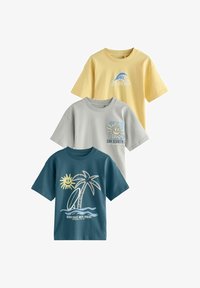 Neselectat, yellow/grey/teal