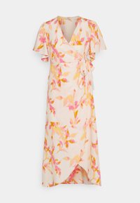ONLY Petite ELEANOR WRAP DRESS - Vestido de dia - silver peony /blurry leafs