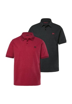 2 PACK - Poloshirts - burgundy red