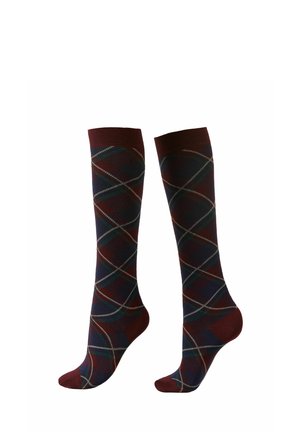 Chaussettes hautes - bordeaux
