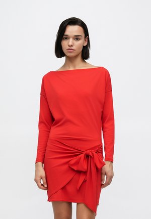 DRAPED MINI DRESS - Cocktailkleid/festliches Kleid - red