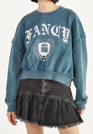 Sweatshirt - turquoise