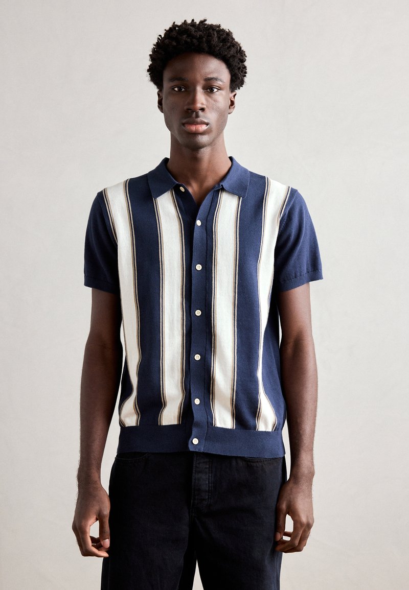 Lindbergh - POLO CARDIGAN - Cardigan - dark blue, Enlarge