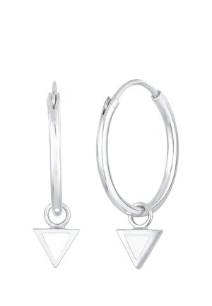 HOOPS PENDANT TRIANGLE - Örhänge - silberfarben