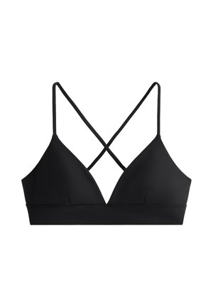 OYSHO, COMFORTLUX LIGHT SUPPORT TRIANGLE SPORTS BRA - Sportmelltartó könnyű sportoláshoz - black