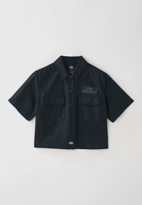 W DICKIES X HD CROP WORK SHIRT - Blusa com botões - black
