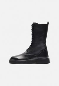 Zign Studio LEATHER - Čizme s vezicama - black