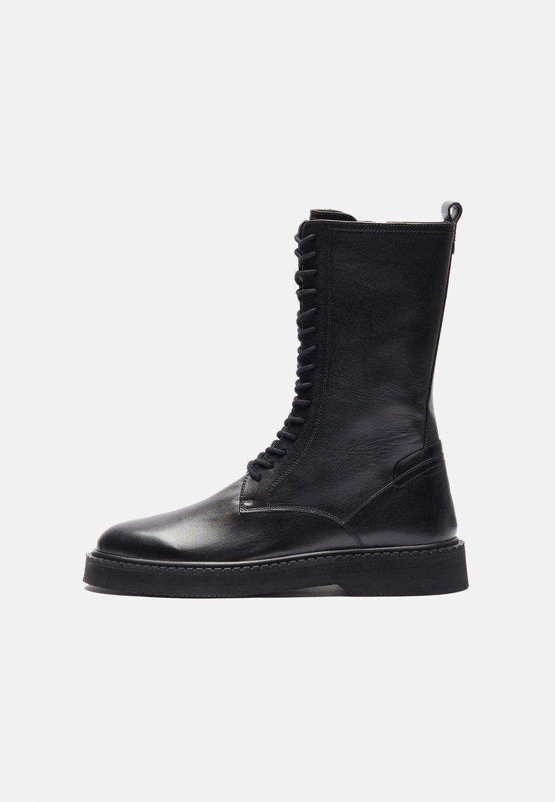 Zign Studio LEATHER - Čizme s vezicama - black