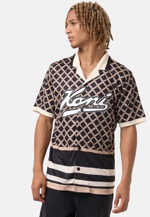 VARSITY LOGO BASEBALL SHIRT - Košeľa - black