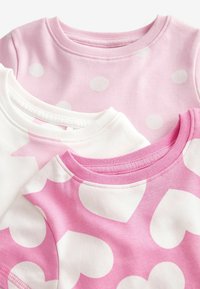 Next 3 PACK SET REGULAR FIT - Pidžaamakomplekt - pink white hearts