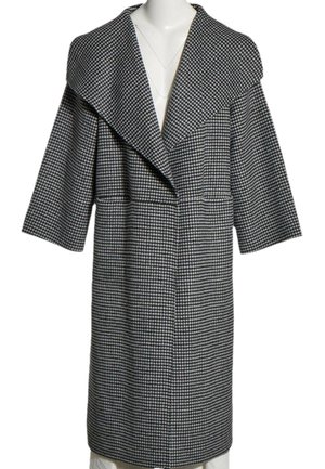 Toteme Manteau classique - black white
