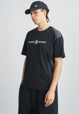 T-shirt estampada - black/anthracite