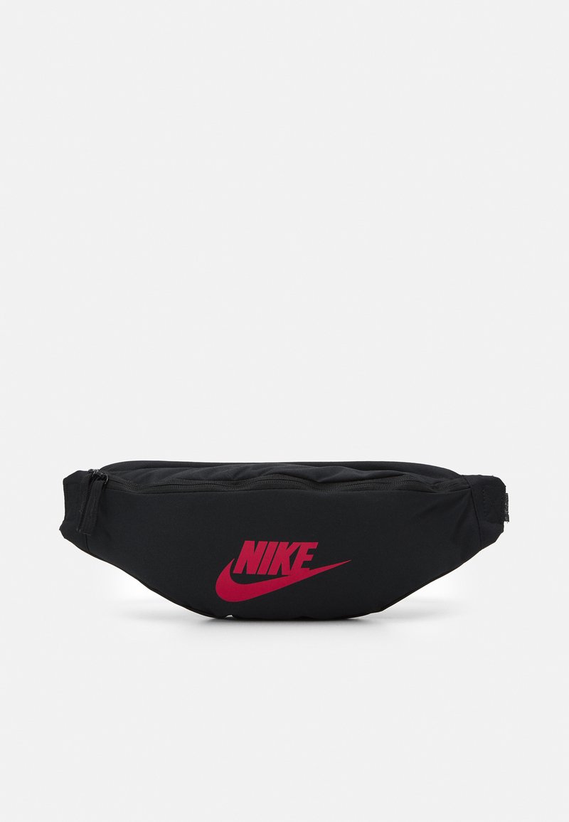 Nike Sportswear HERITAGE WAISTPACK UNISEX - Bolsa de cintura - black/mystic hibiscus
