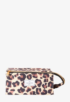 The Flat Lay Co. FLAT LAY MAKEUP BOX BAG - Kosmetiktasche - leopard print