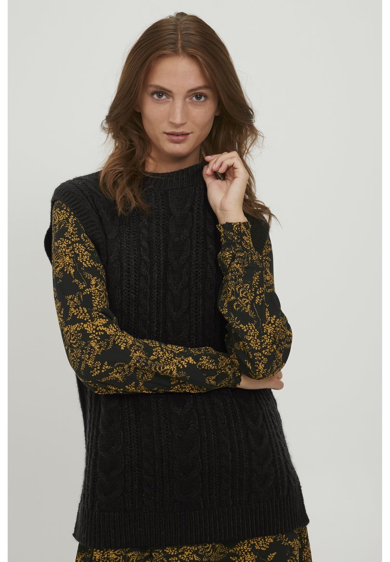 Damen Strickjacken | b.young BYOJENNA SLIPOVER Strickpullover black denim - IE05166 Damen Strickjacken | b.young BYOJENNA SLIPOVER Strickpullover black denim - IE05166