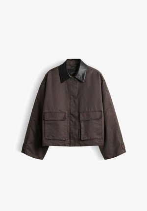 OPUS, RELAXED STRAIGHT CUT - Imitatieleren jas - affogato