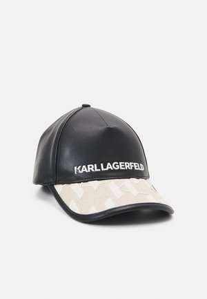 SKUARE HAT - Lippalakki - black/white