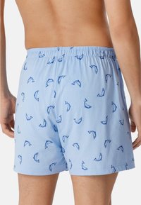 Schiesser 2 PACK - Boxer shorts - hellblau dunkelblau