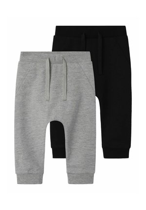 TWO SOON 2ER-PACK ANGERAUTE - Trousers - black