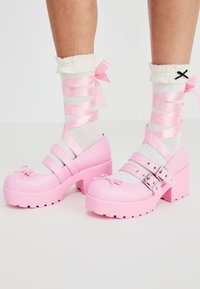MIYAKO LACE UP BALLET SHOES - Apavi ar platformu un papēžiem - pink
