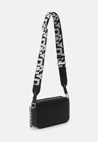 DKNY CAMERA BAG WITH STUDS - Handbag - black/silver