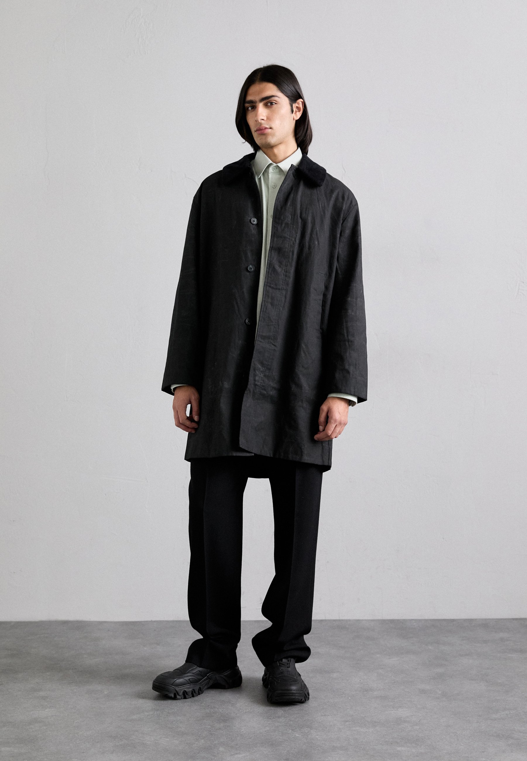 Holzweiler DANNI LONG COAT - Classic coat - black - Zalando.co.uk