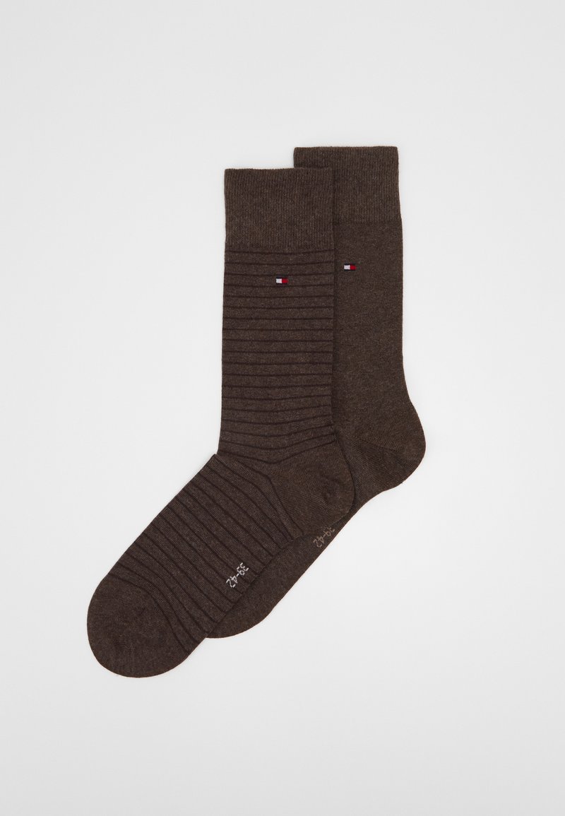 Tommy Hilfiger MEN SMALL STRIPE 2 PACK - Socken - oak