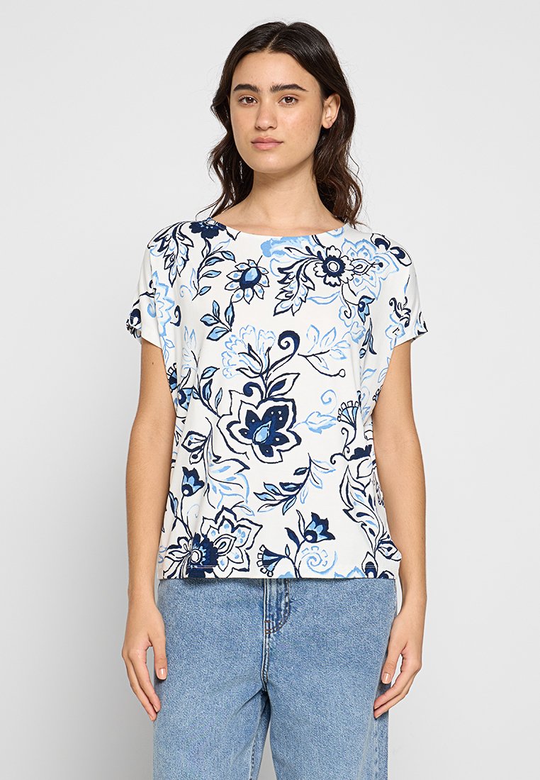 s.Oliver T-shirt print blauw