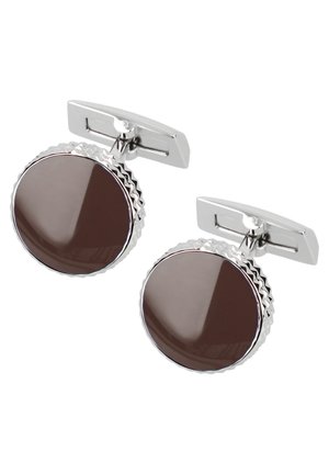 Boutons de manchette - chrome lack braun poliert