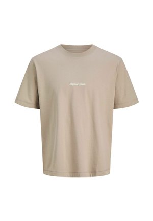 Jack & Jones, JORNORREBRO EMB TEE SS CREW NECK NOOS - Print T-shirt - vintage khaki