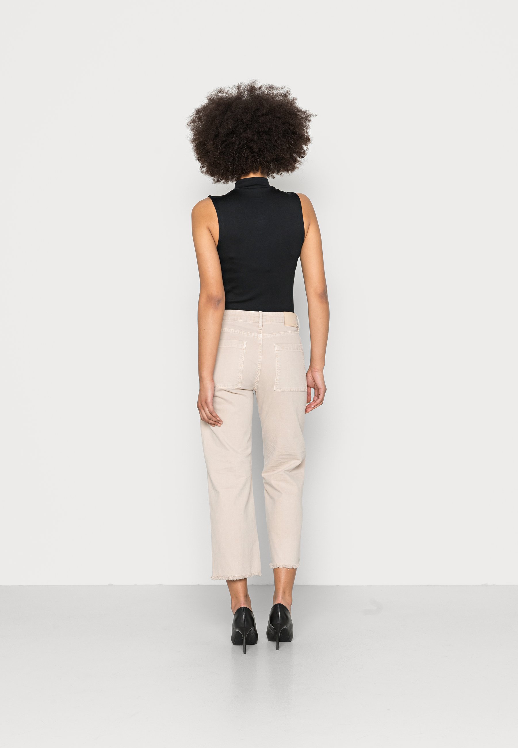 Opus MARNY - Straight leg jeans - natural glaze/beige - Zalando.co.uk