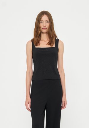 Anna Field by Zalando, TOP WITH BLACK RHINESTONES - Haut - black