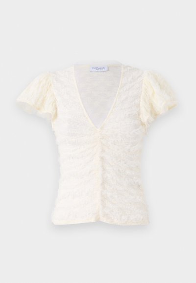 Hofmann Copenhagen CASSIA V NECK - Blūze - creme
