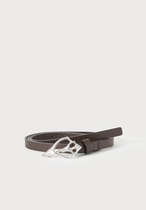 Rodebjer, PETIT SHELL - Ceinture - dark brown/silver-coloured