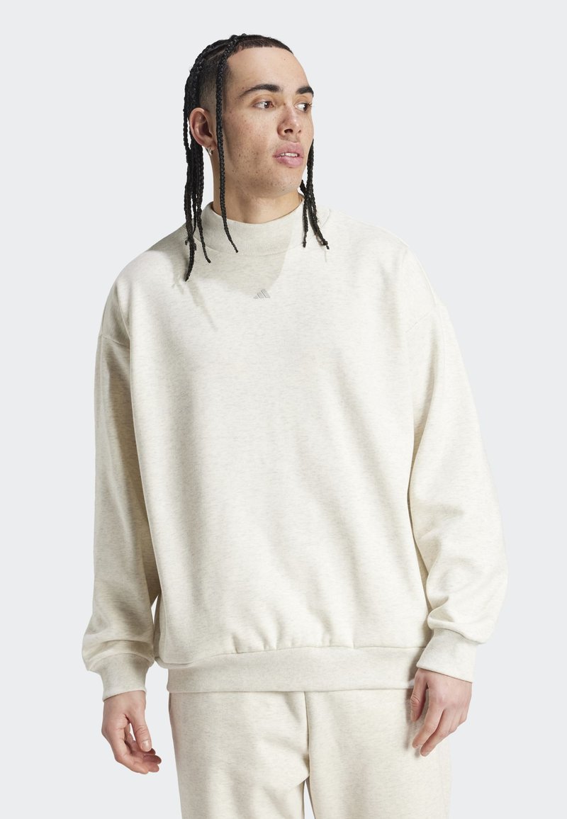 adidas Originals BASKETBALL CREW Sudadera cream white mel./crema