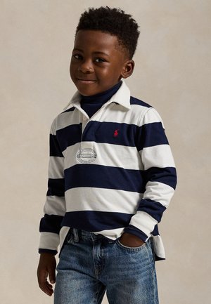 THE ICONIC RUGBY SHIRT - Longsleeve - white/cruise navy