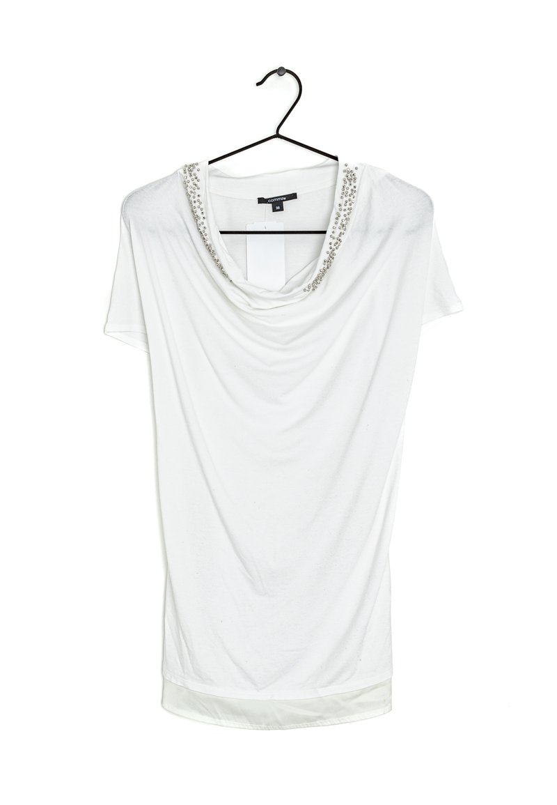comma Triko s potiskem - white
