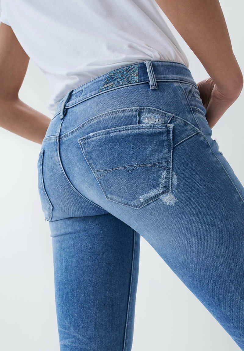 Salsa PUSH Vaqueros pitillo - blau/blue denim - Zalando.es