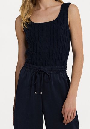 Stickad tröja - dark blue