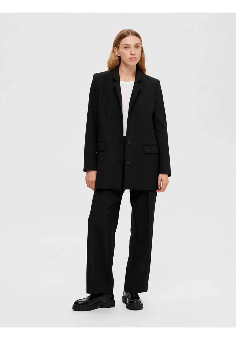 SELECTED FEMME SLFRITA LS CLASSIC BLAZER MEL NOOS, Kalamata/Detail: melange, 34